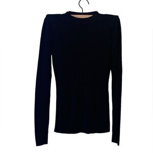 Halogen Soft Long Sleeve Top Women S Black with Sparkle Stretch Shirt